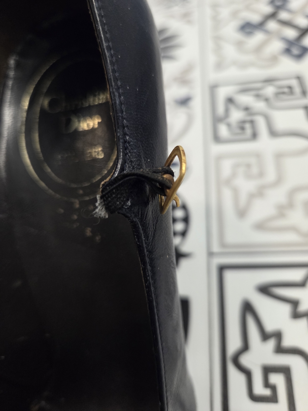 Dior Black Leather Mary Jane Pumps - Picture 5 of 6